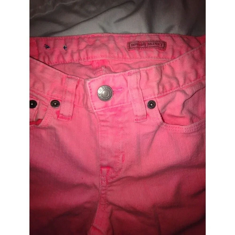 Sz 10 Polo Ralph Lauren Demin Jean Pants BIG Pony Embroidered Slim Fit